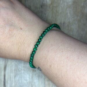 Dainty Malachite Adjustable Bracelet